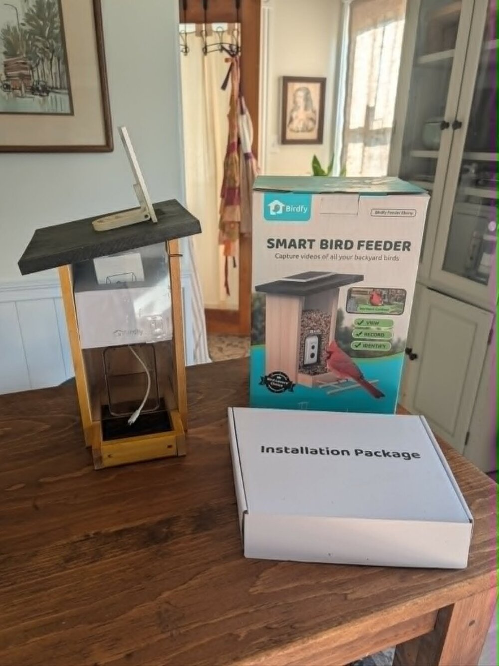 Birdfy Bird Feeder Wooden Camera